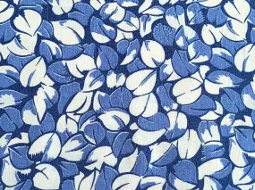 Vintage Fabric - Rayon - Leaves - Beau Monde - Fabric Remnant - RAY311