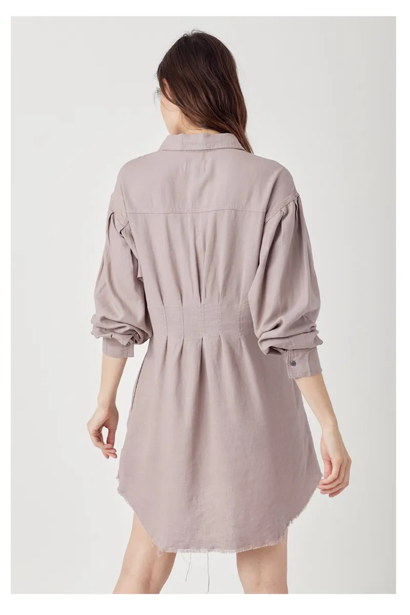 Vintage Rose Shirt Dress