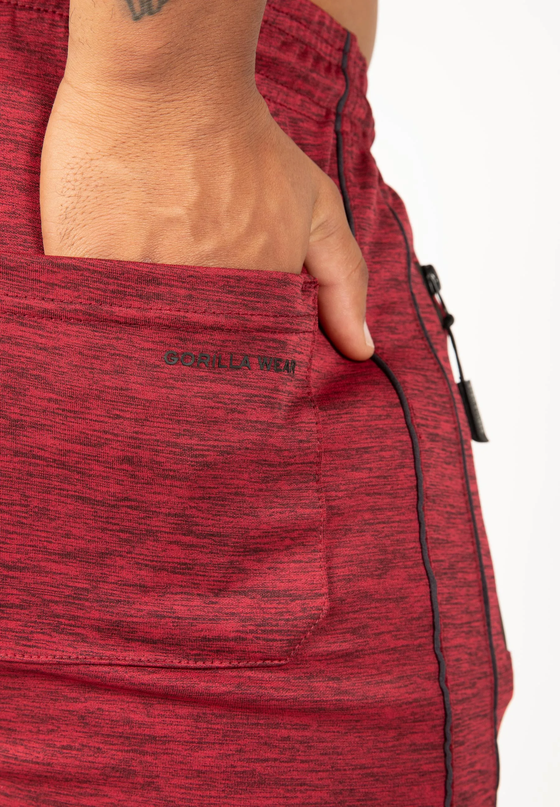 Wenden Track Pants - Burgundy Red