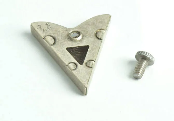 Western Collar Tip set with turq stone, Made in USA, antique silver, 1 pair