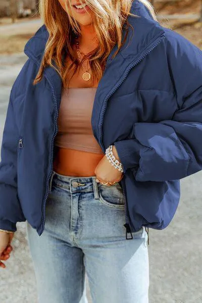 Winter Charm Zip Up Puffer Jacket