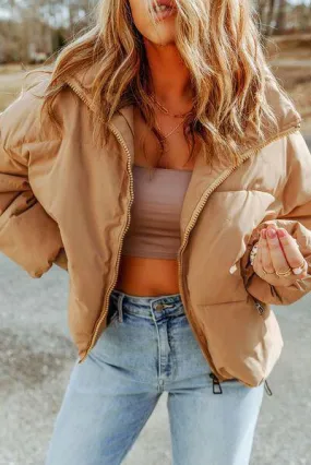 Winter Charm Zip Up Puffer Jacket
