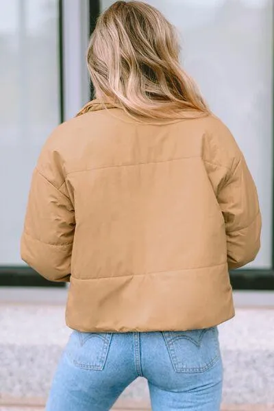 Winter Charm Zip Up Puffer Jacket
