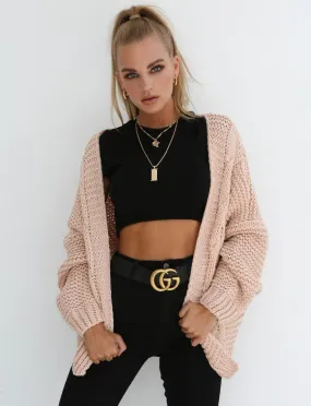 Winter Wonders Cardigan - Blush