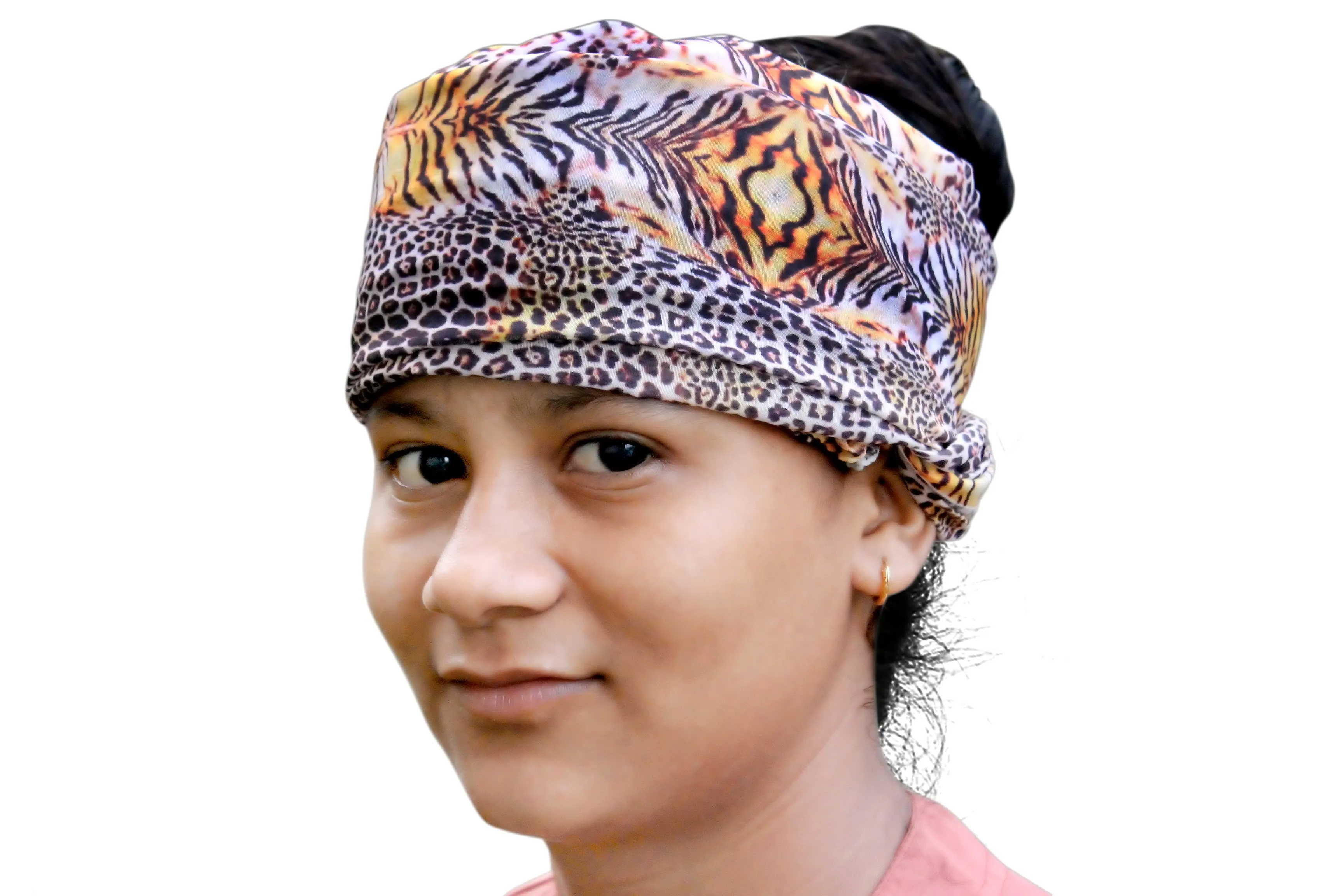 Women Fashion Indian Silk Sari Printed Scarf Headwraps Neck Scarf Wholesale Lots