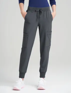 Womens Jogger Scrub Pants - Pewter