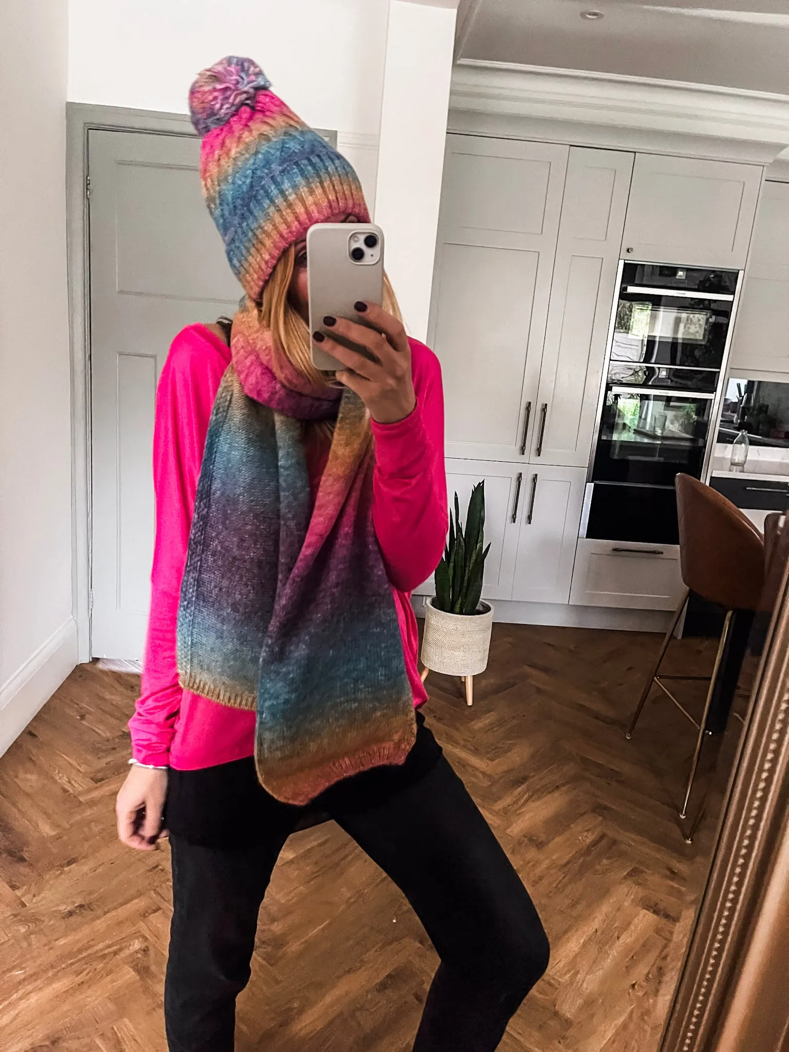 Wool Bobble Hat & Scarf Set