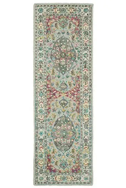 Zahra 75504 Grey/Pink Rug