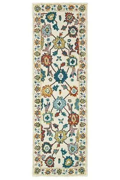 Zahra 75507 Ivory/Gold Rug